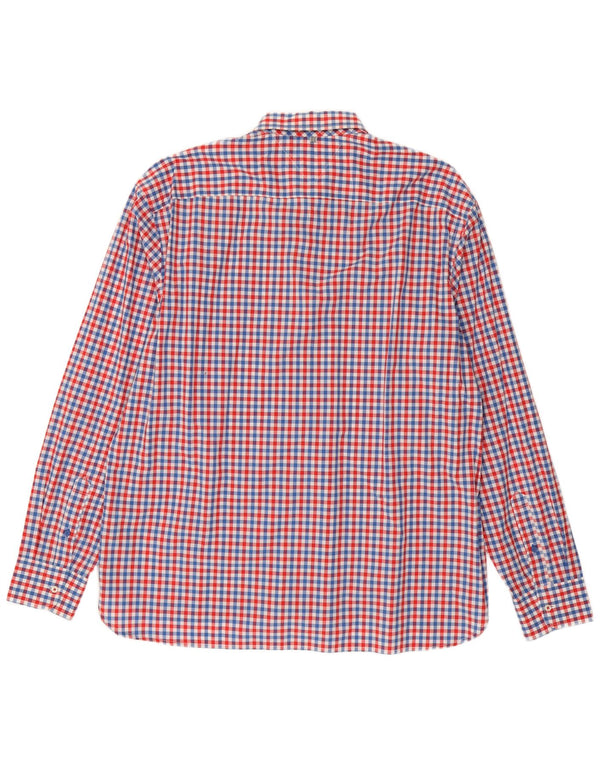 Tommy Hilfiger Ανδρικό πουκάμισο Custom Fit 2XL Red Gingham Cotton