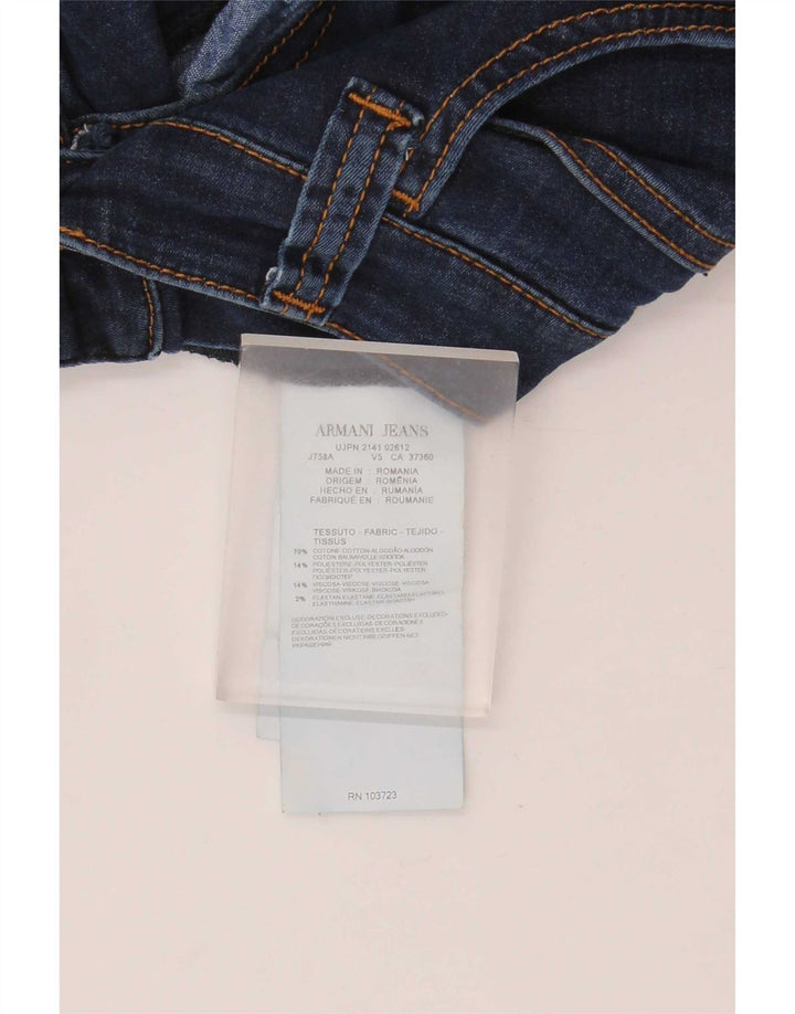 Armani Γυναικείο Straight Jeans W31 L32 Navy Blue Cotton