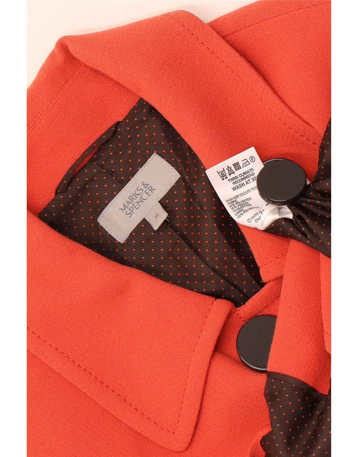 Marks & Spencer Γυναικείο σακάκι με διπλό στήθος UK 20 2XL πορτοκαλί