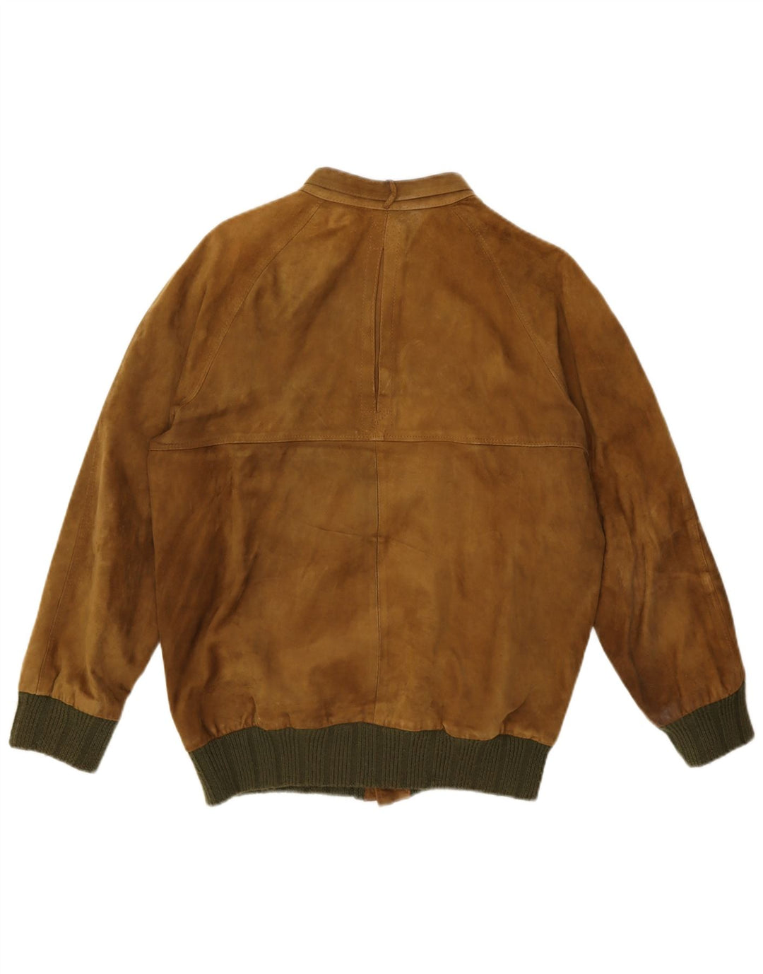 Vintage Ανδρικό Suede Jacket UK 36 Small Brown Colourblock
