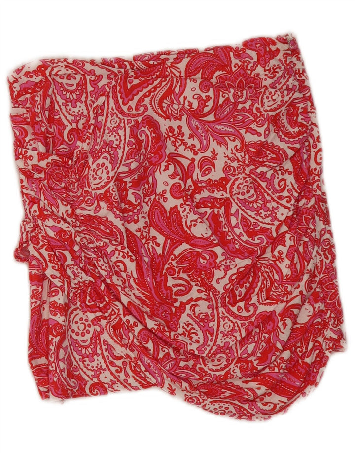 Zara Γυναικεία Μίνι Φούστα Medium W28 Red Paisley