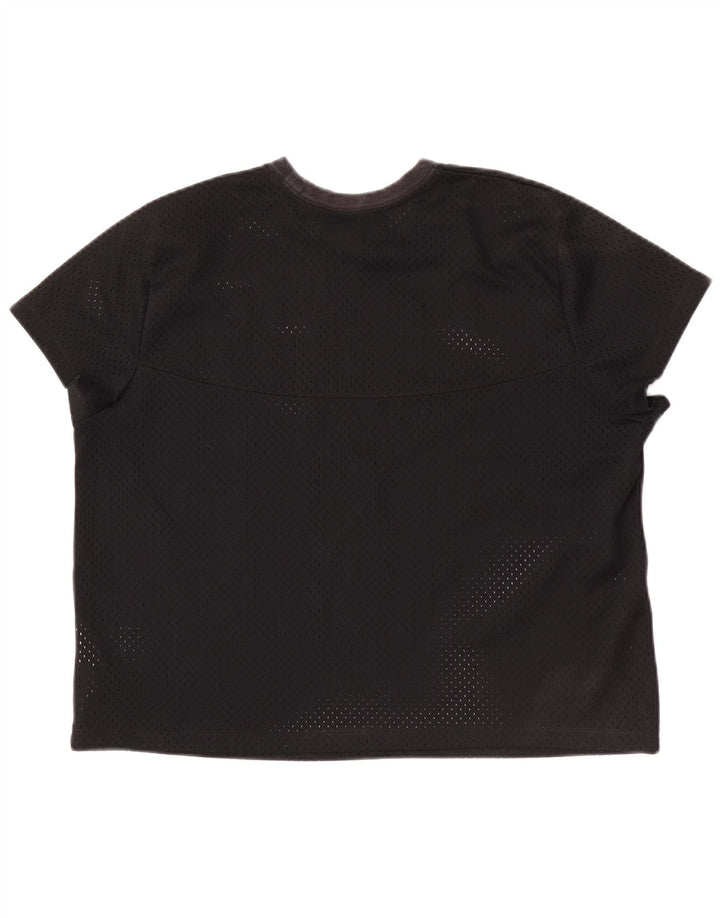 Γυναικείο γραφικό μπλουζάκι Nike τοπ UK 18 XL μαύρο πολυεστέρα