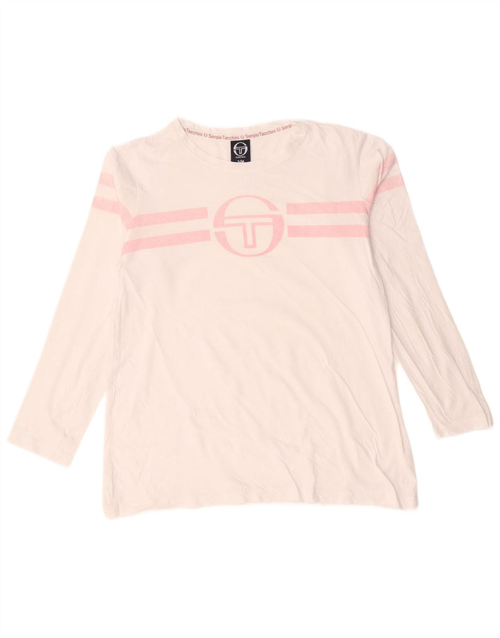Sergio Tacchini Γυναικείο τοπ μακρυμάνικο 14 μεσαίο λευκό ριγέ