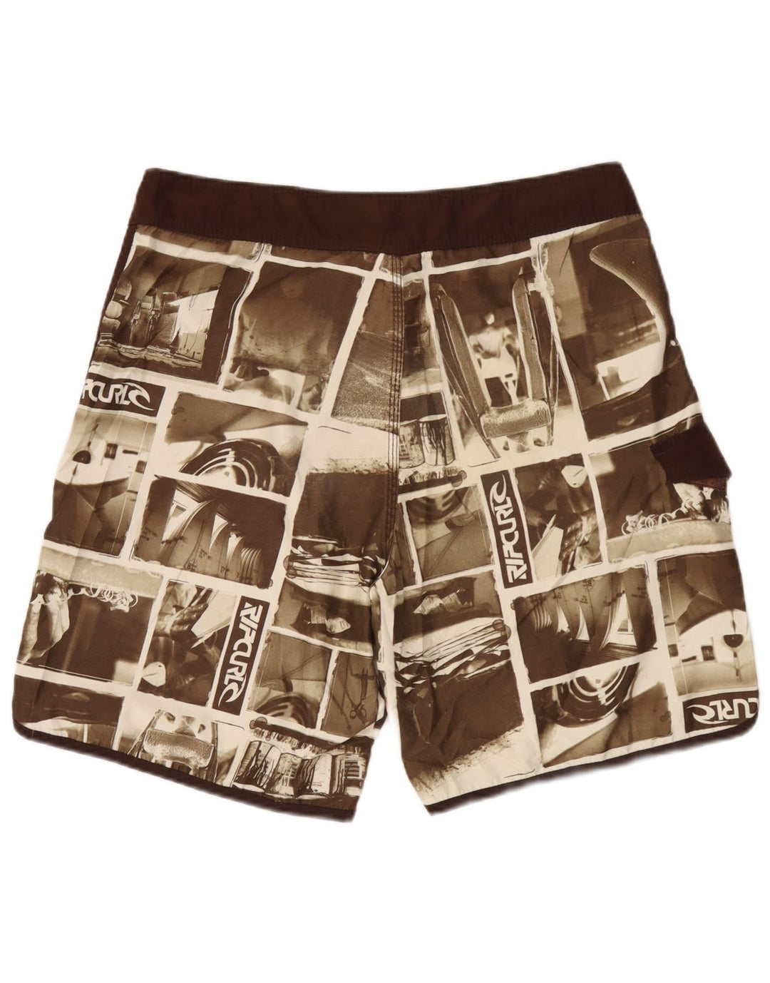 Ανδρικό γραφικό σορτς κολύμβησης Rip Curl XL καφέ συνονθύλευμα