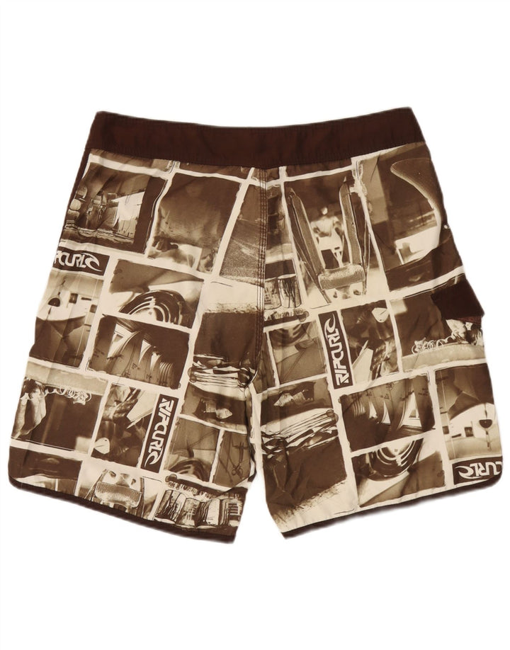 Ανδρικό γραφικό σορτς κολύμβησης Rip Curl XL καφέ συνονθύλευμα