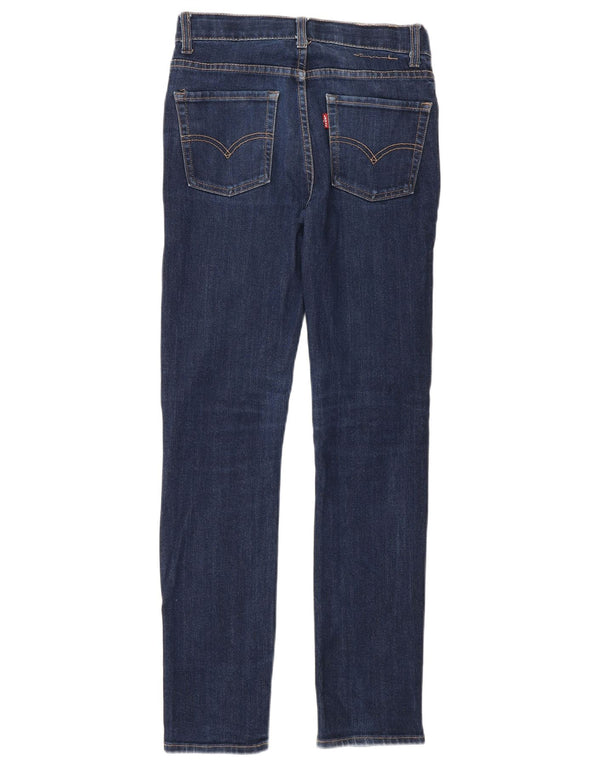 Levi's Boys 510 Skinny Jeans 13-14 ετών W26 L29 Navy Blue Cotton