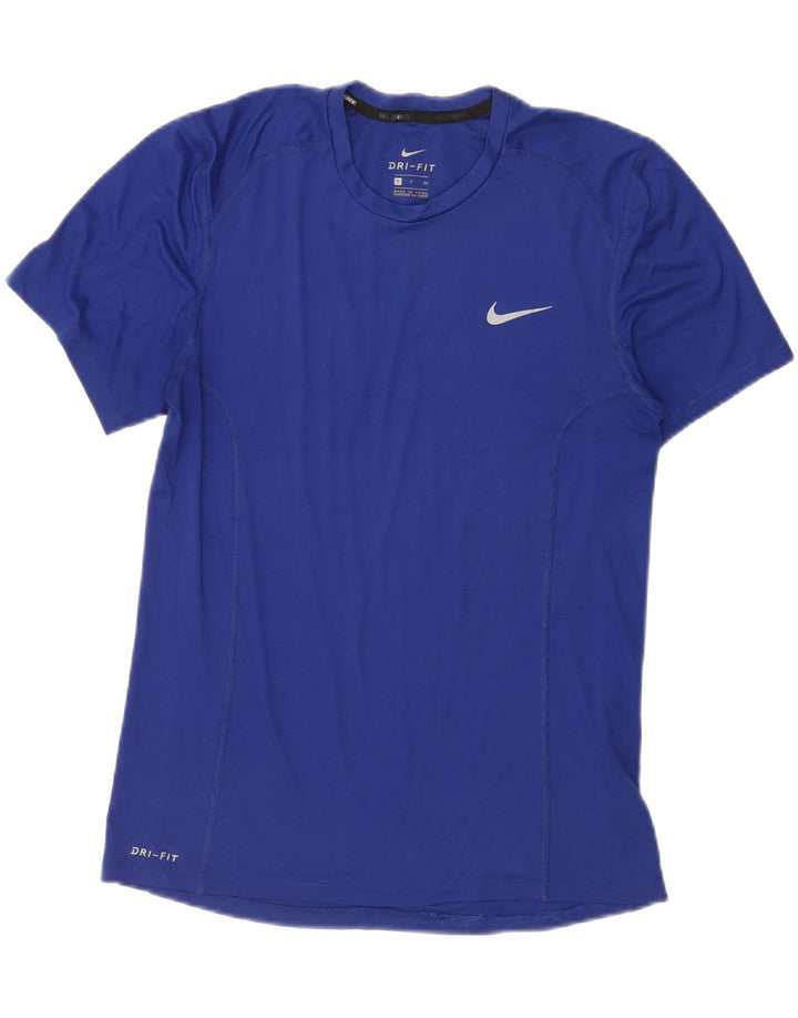 Ανδρικό μπλουζάκι Nike Dri Fit Μπλουζάκι από μικρό μπλε πολυεστέρα