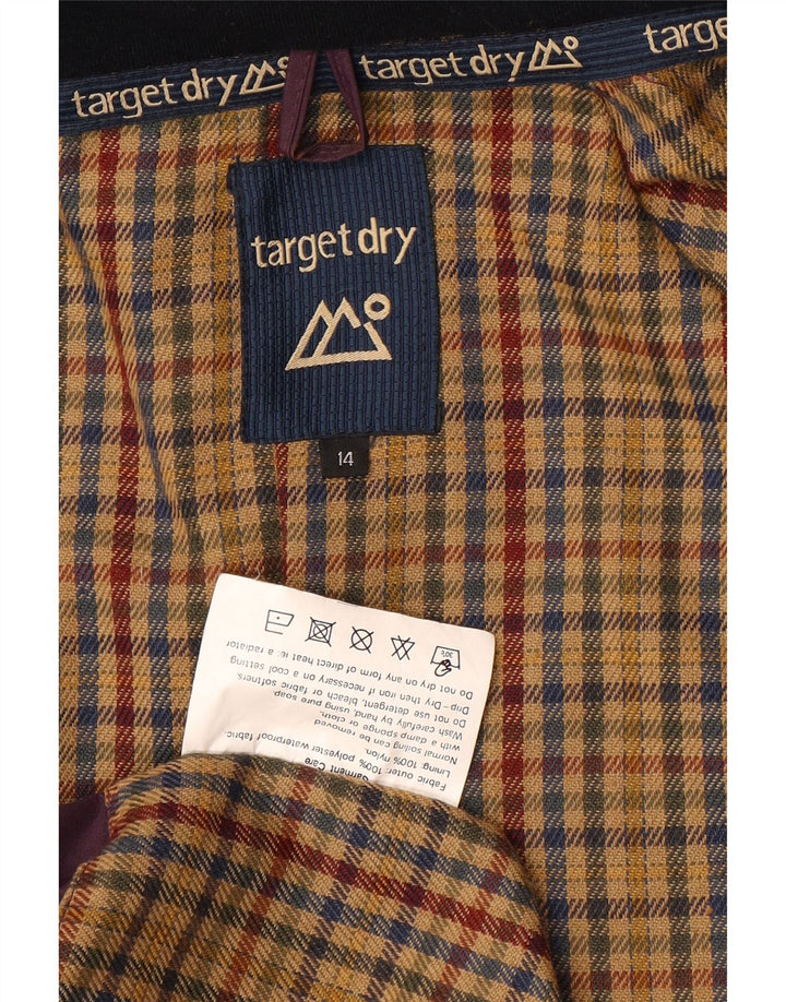 Target Dry γυναικεία καμπαρντίνα με κουκούλα UK 14 Large Purple Polyester