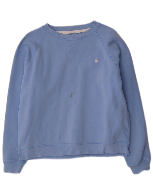 Jack Wills Γυναικεία φούτερ υπερμεγέθη Jumper UK 12 Medium Blue Cotton