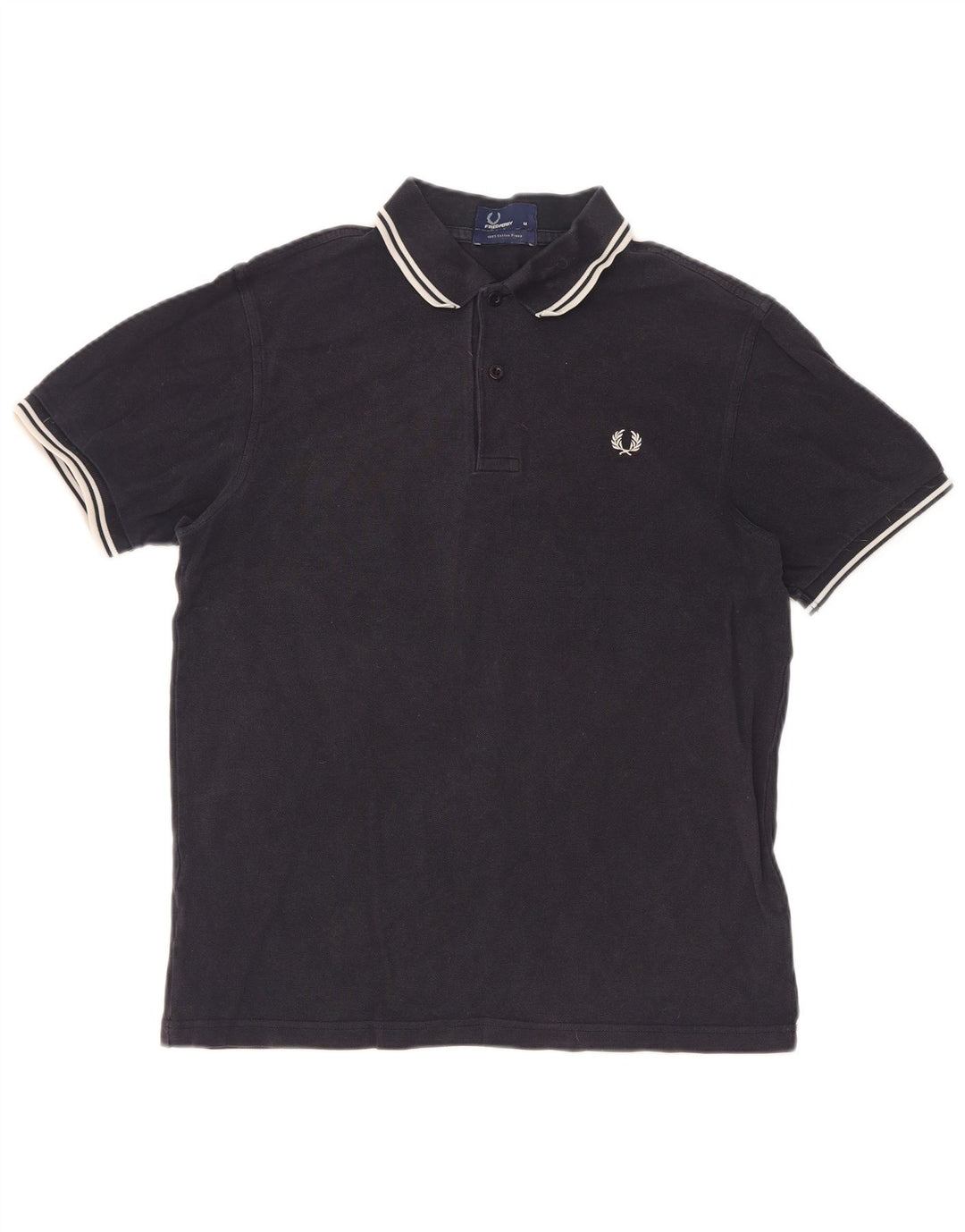 Fred Perry Ανδρικό πουκάμισο πόλο με μεσαίο μπλε ναυτικό βαμβακερό ριγέ