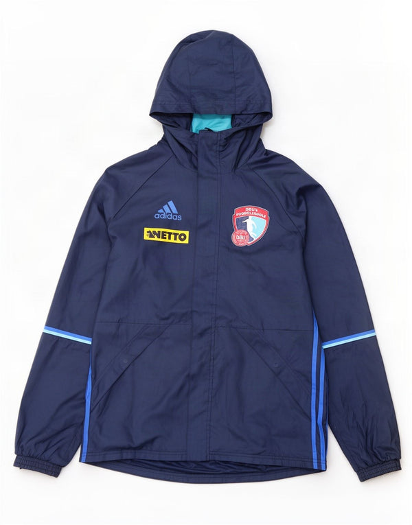 Ανδρική αθλητική φόρμα Adidas με γραφική κουκούλα Top Jacket Medium Navy Blue Polyester