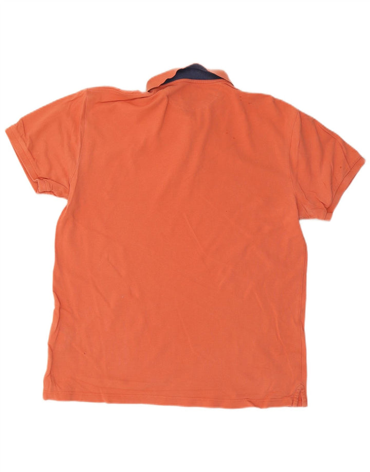Ανδρικό πουκάμισο Hackett Classic Fit Polo μεγάλο πορτοκαλί βαμβακερό