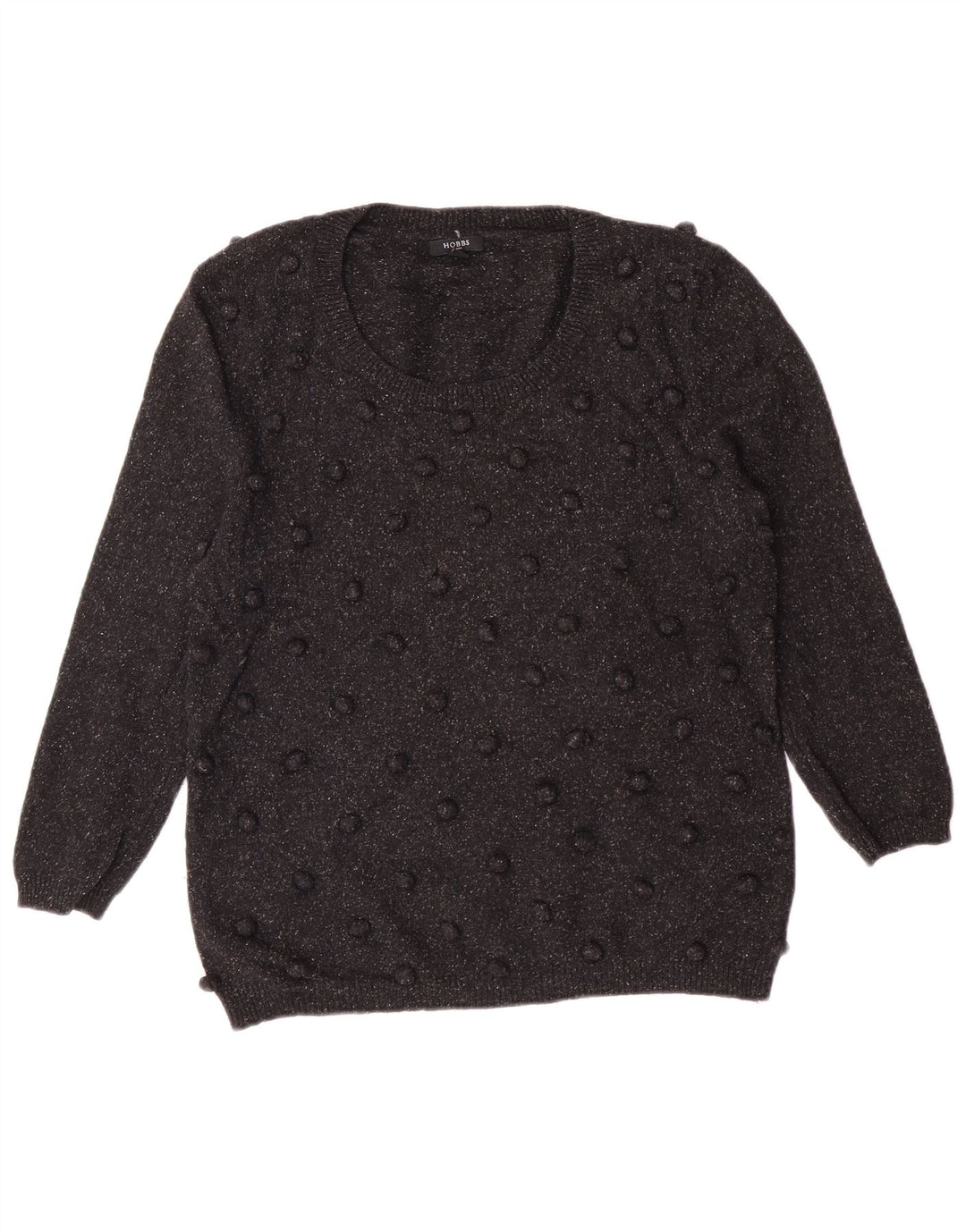 Γυναικείο πουλόβερ Hobbs Boat Neck Jumper UK 14 Medium Black Wool Classic