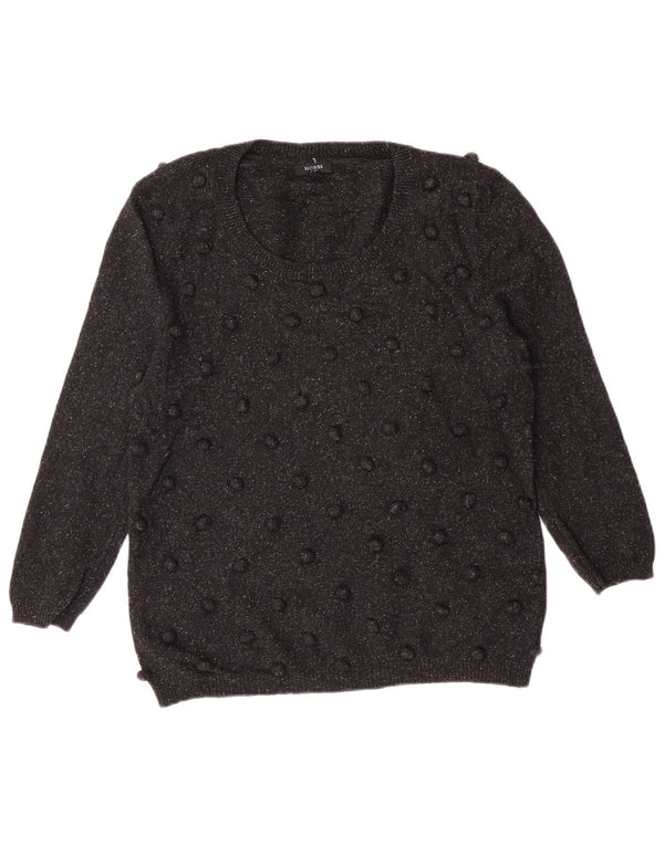 Γυναικείο πουλόβερ Hobbs Boat Neck Jumper UK 14 Medium Black Wool Classic