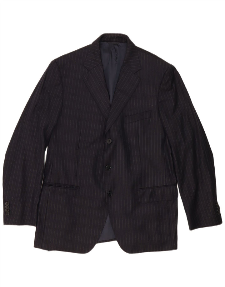 Loro Piana Ανδρικό σακάκι με 3 κουμπιά σακάκι IT 54 2XL Μαλλί με μπλέ μπλέ