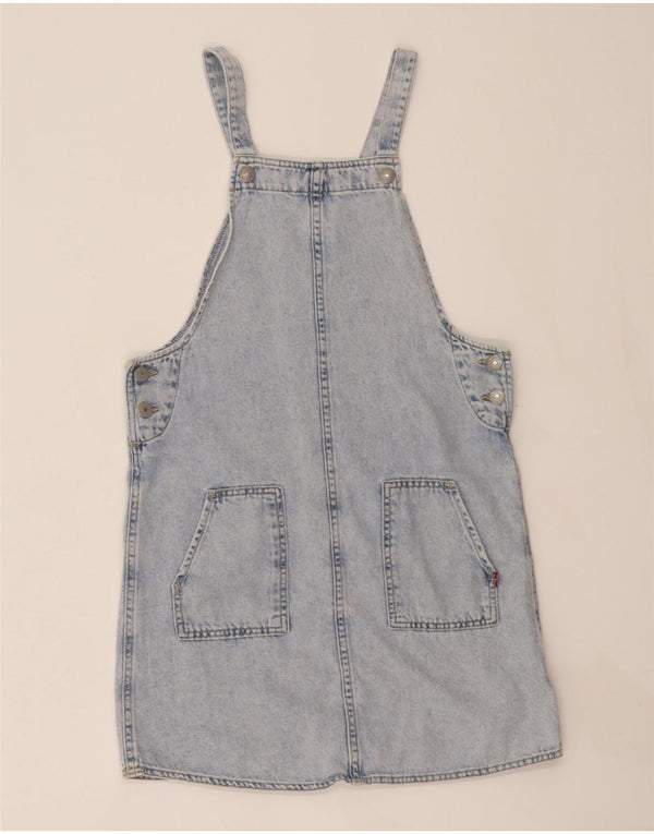 LEVI'S Girls Dungarees Denim Dress 11-12 Years Blue Cotton