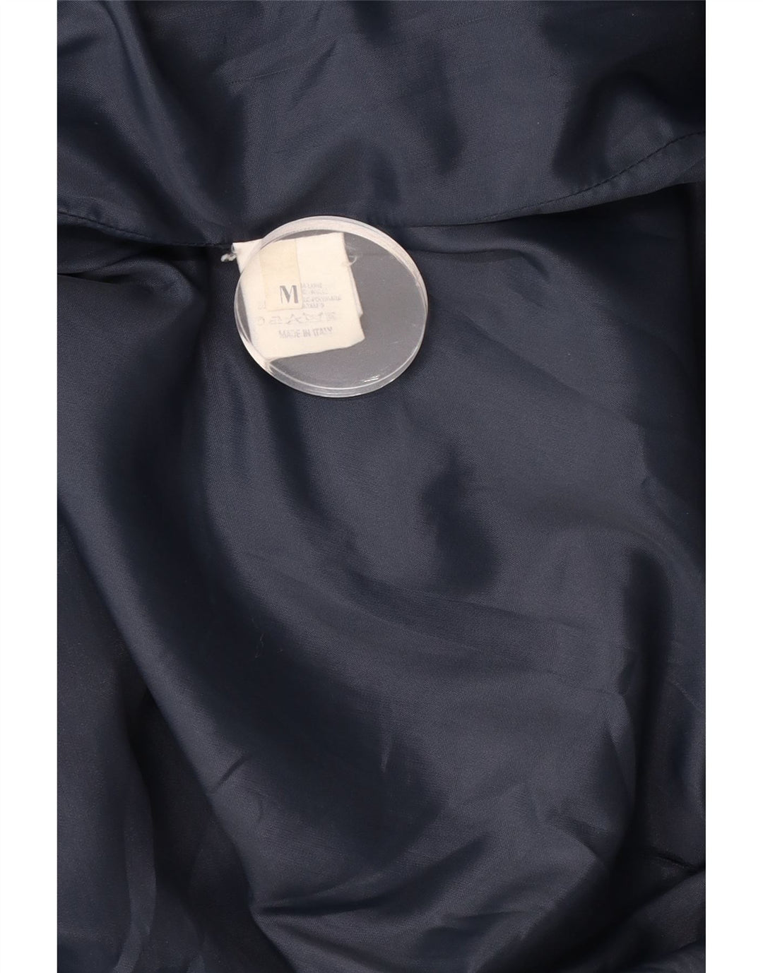 Vintage γυναικείο παλτό Duffle UK 14 Medium Navy Blue Wool