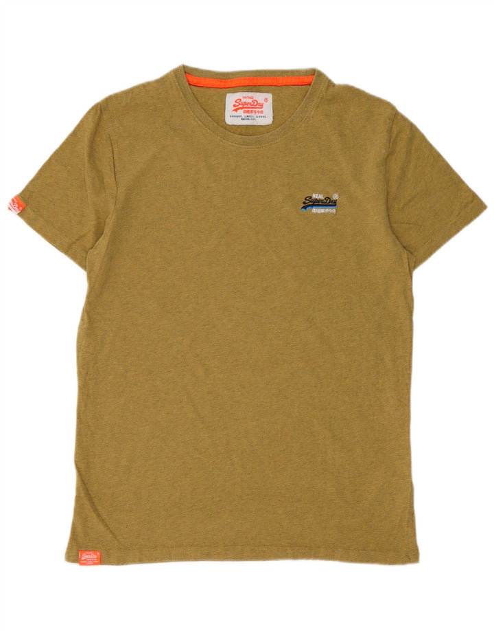 SUPERDRY Ανδρικό T-Shirt Top Μικρό Χακί Βαμβακερό