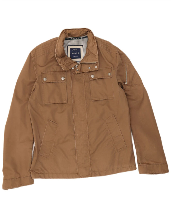 Belfe Ανδρικό Utility Jacket UK 42 XL Beige Cotton