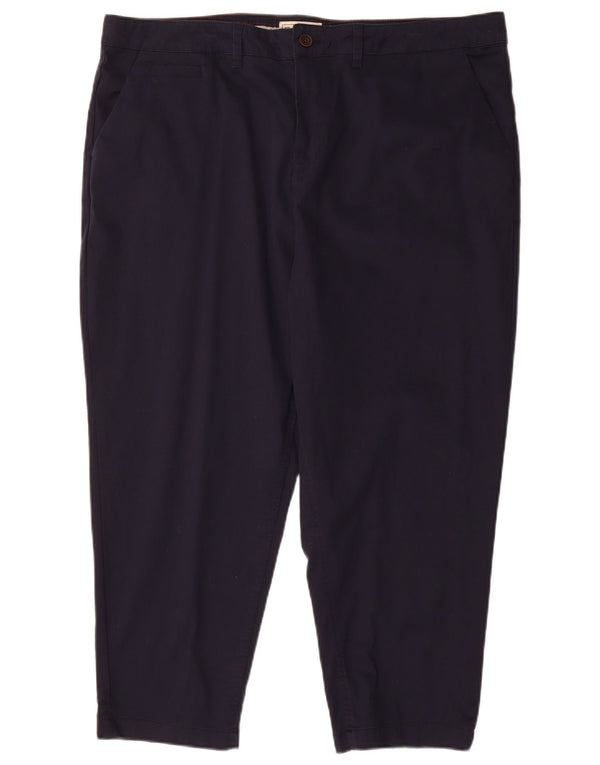 FAT FACE Γυναικείο παντελόνι Chino με ψηλόμεσο σίκαλη UK 20 2XL W40 L25 Navy Blue