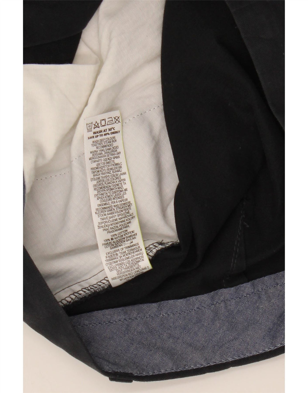 Ανδρικό σορτς Chino Marks & Spencer W36 Large Navy Blue από βαμβάκι