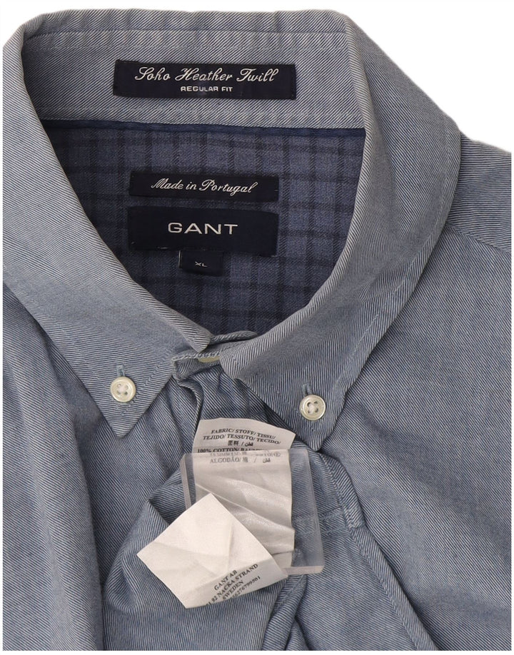 Gant Ανδρικό πουκάμισο Soho Regular Fit XL Μπλε βαμβακερό