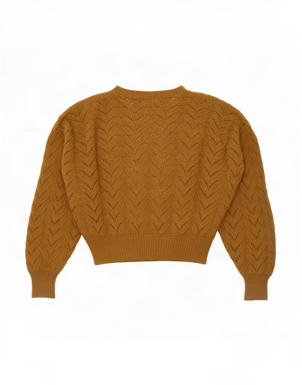 Vintage γυναικείο πουλόβερ με λαιμόκαυστο UK 16 Large Brown