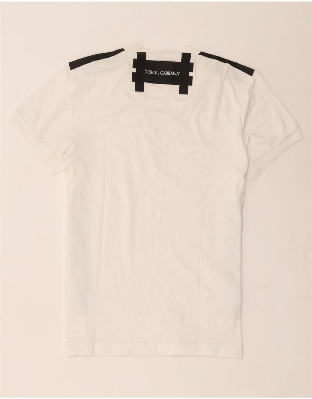 Γυναικείο γραφικό μπλουζάκι Dolce & Gabbana Top IT 44 Medium White Colourblock