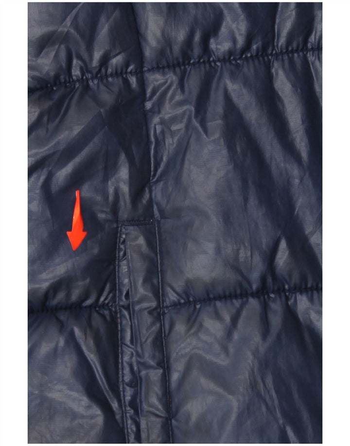 LEVI'S Girls Hooded Jacket 11-12 Years Navy Blue Polyester