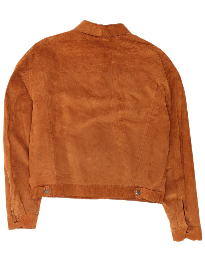 Conbipel Ανδρικό Suede Bomber Jacket IT 48 Medium Brown Δερμάτινο Classic