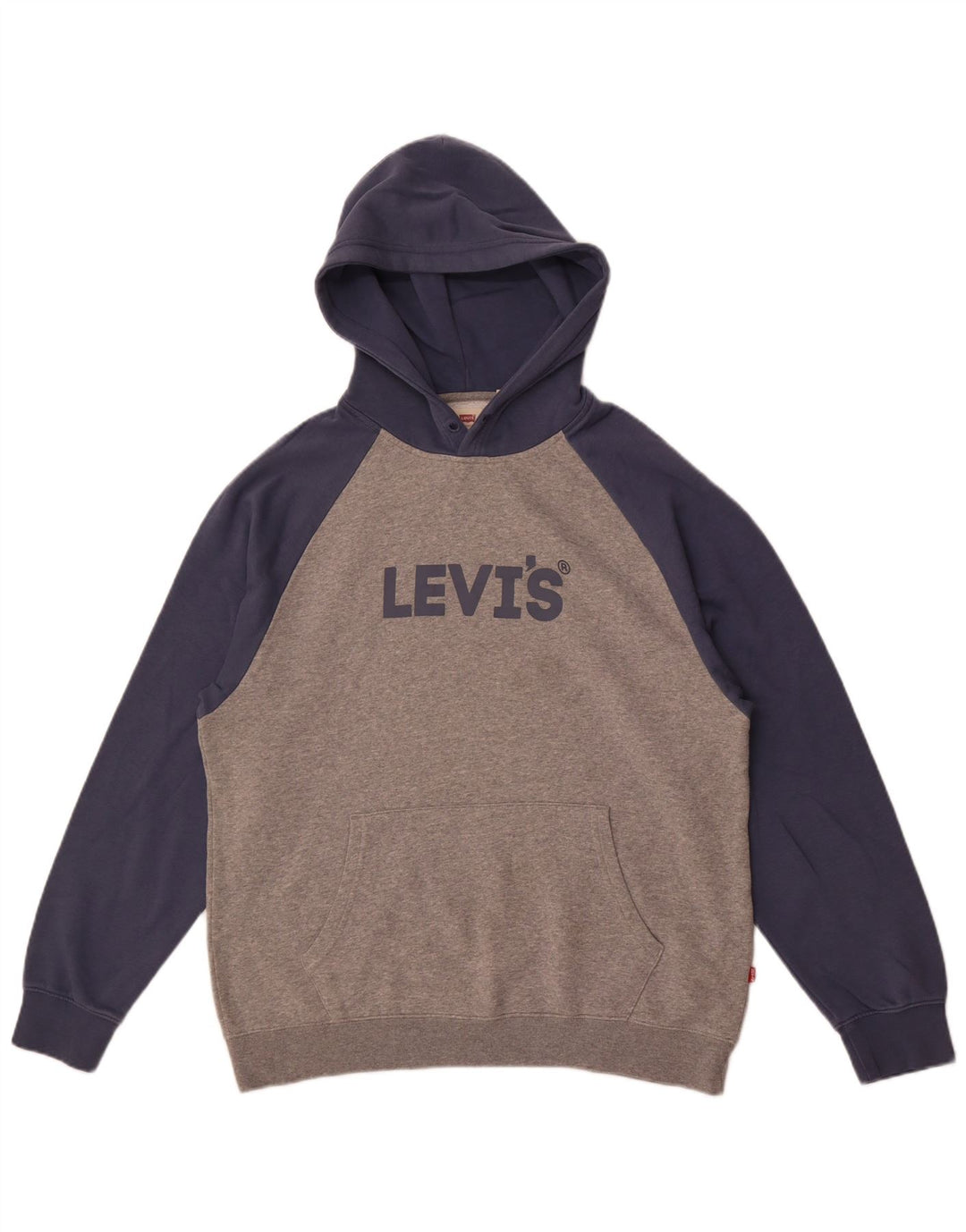 Levi's Mens Graphic Relaxed Fit Jumper Medium Grey Colourblock