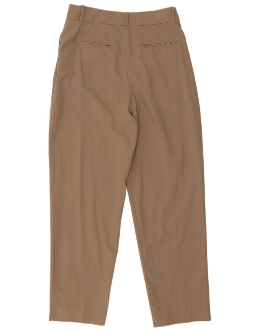 Zara Γυναικείο κοστούμι κωνικό παντελόνι Medium W28 L30 Beige Polyester