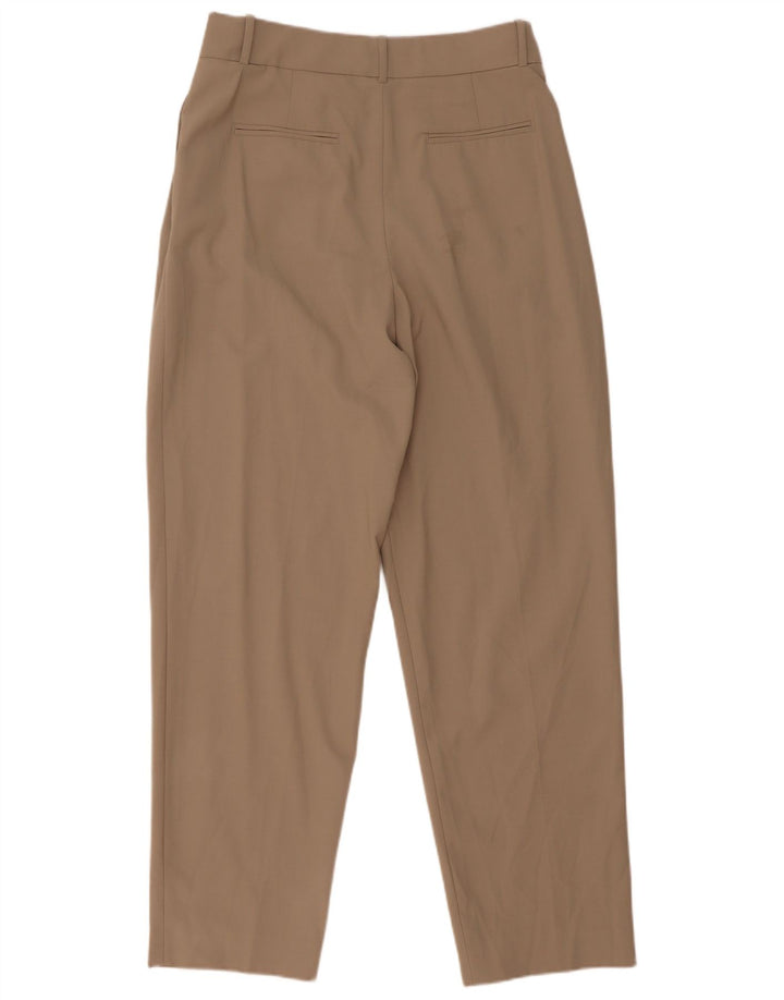 Zara Γυναικείο κοστούμι κωνικό παντελόνι Medium W28 L30 Beige Polyester