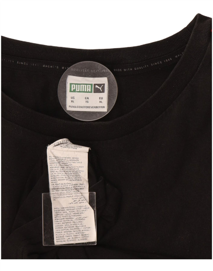Ανδρικό T-Shirt PUMA Top XL Μαύρο βαμβακερό