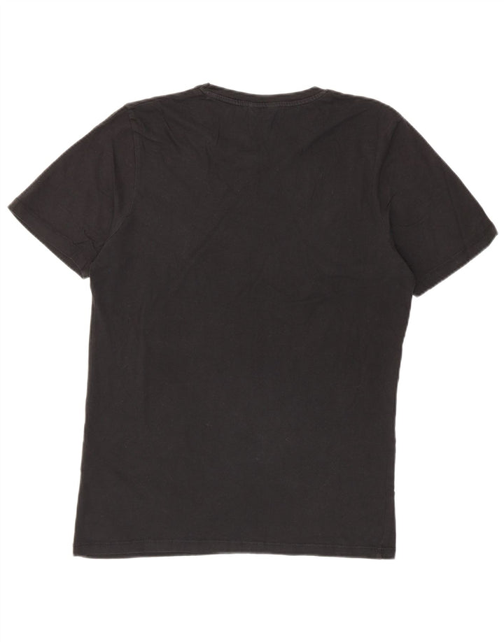 JACK & JONES Ανδρικό γραφικό T-Shirt Top Μεσαίο μαύρο βαμβακερό