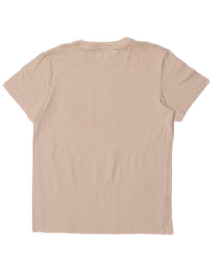 Ανδρικό γραφικό μπλουζάκι Calvin Klein Jeans Top Medium Off White