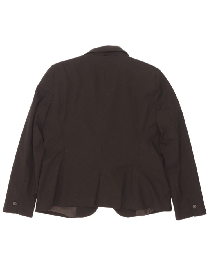 Zara Γυναικείο Μπουφάν σακάκι με 1 κουμπί EU 44 XL Μαύρο πολυεστέρα