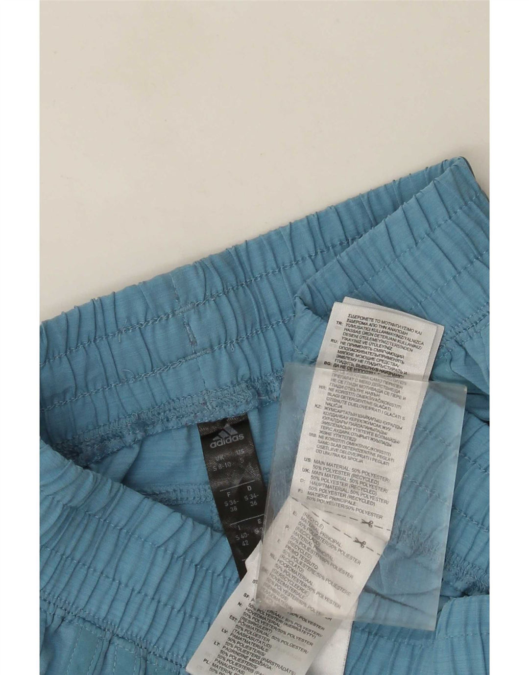 Γυναικείο αθλητικό σορτς Adidas UK 8/10 Μικρό μπλε πολυεστέρα