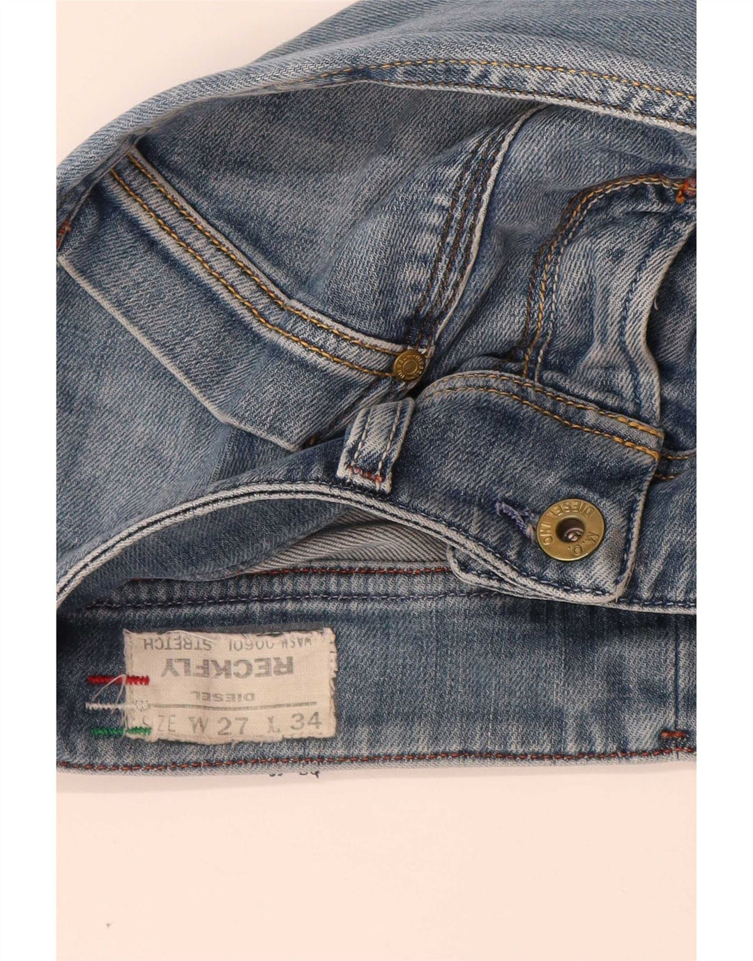 Diesel γυναικείο τζιν Reckfly ίσιο W27 L32 Μπλε βαμβακερό