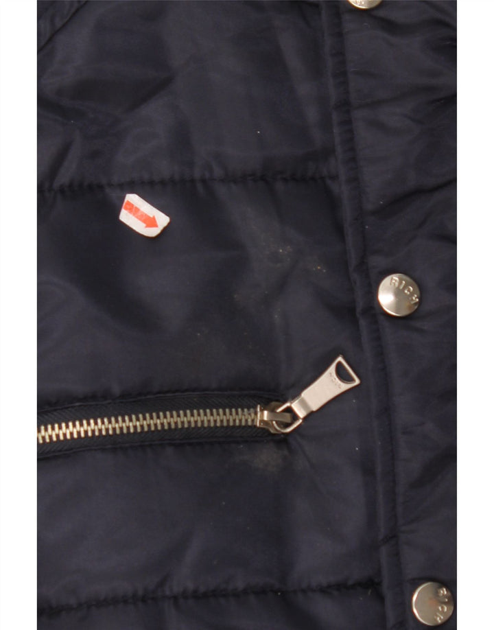 RICHMOND Ανδρικό γραφικό μπουφάν με επένδυση UK 38 Medium Navy Blue Polyamide