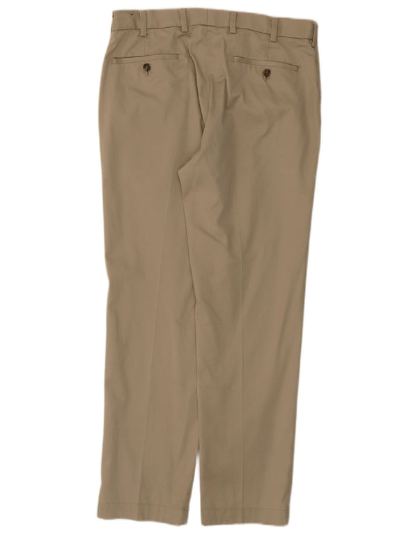Brooks Brothers Ανδρικό ίσιο παντελόνι Chino W34 L30 Μπεζ βαμβακερό
