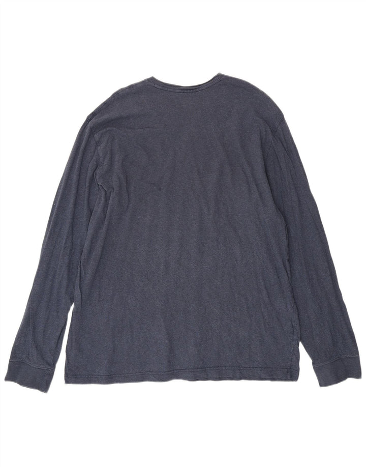 Eddie Bauer Ανδρικό ψηλό μπλουζάκι μακρυμάνικο XL Navy blue βαμβακερό