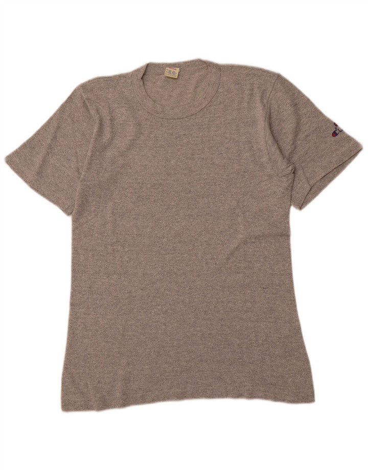 Ανδρικό T-Shirt CHAMPION Τοπ μεσαίο γκρι βαμβακερό