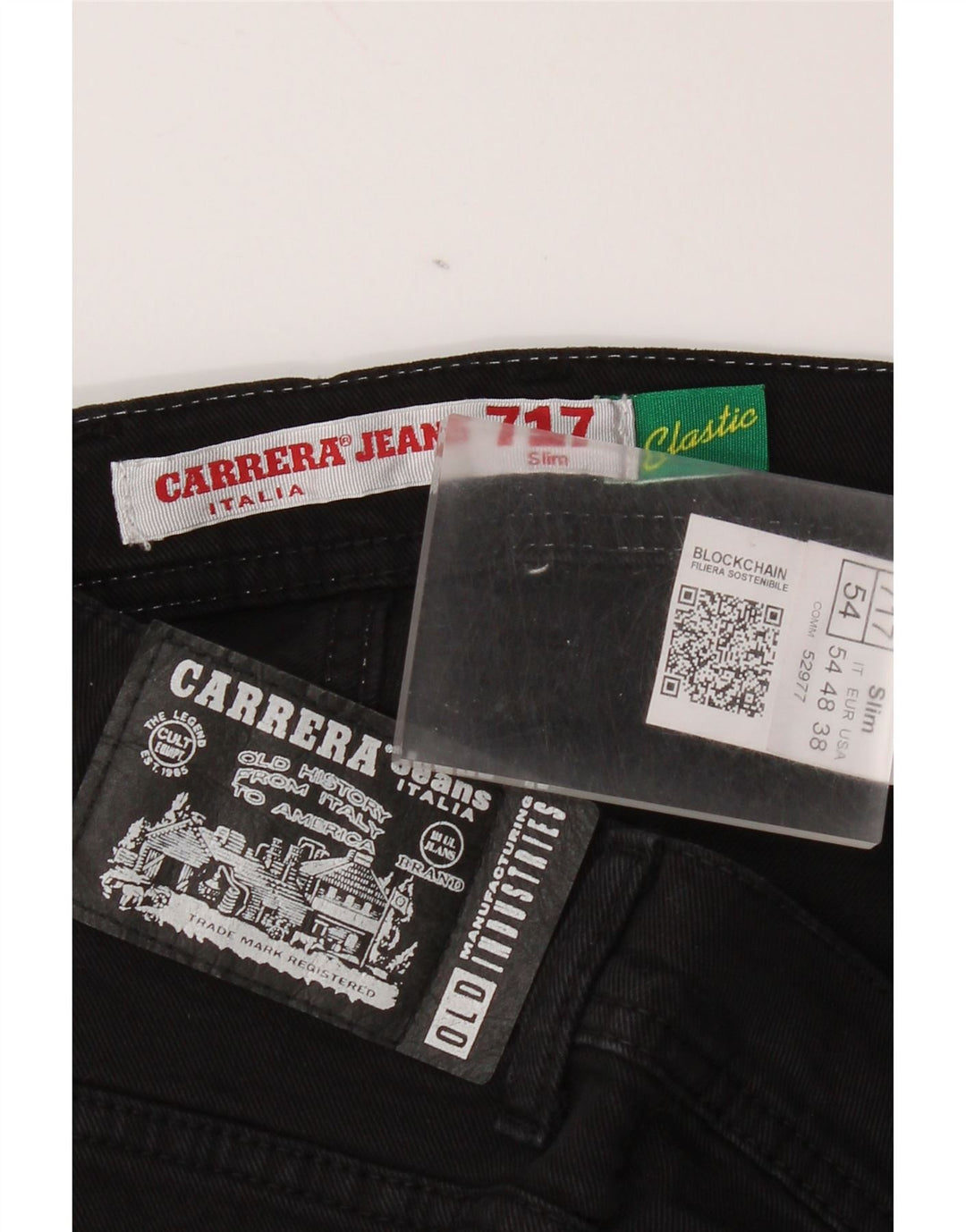 Carrera Ανδρικό 717 Slim Jeans W38 L32 Μαύρο βαμβακερό