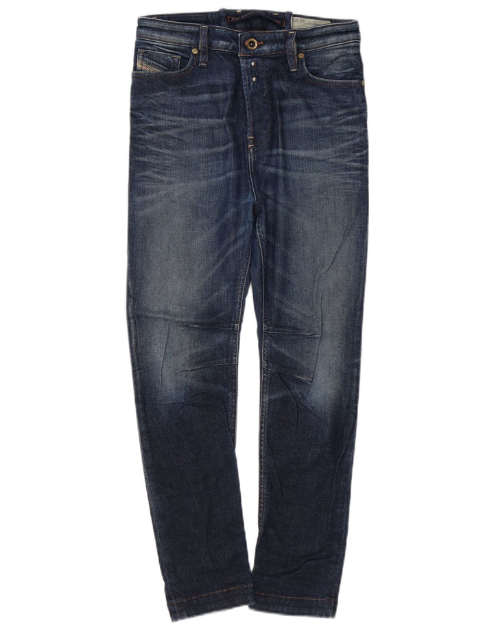 Γυναικεία DIESEL Easee ίσιο τζιν με χαμηλή μέση χαλαρή εφαρμογή W24 L25 μπλε