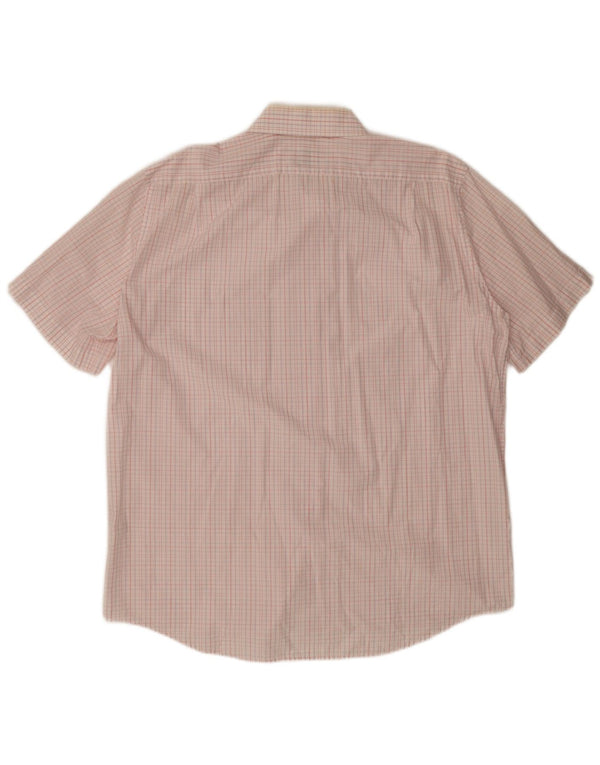 Ανδρικό κοντομάνικο πουκάμισο Lacoste 45 XL Λευκό βαμβακερό