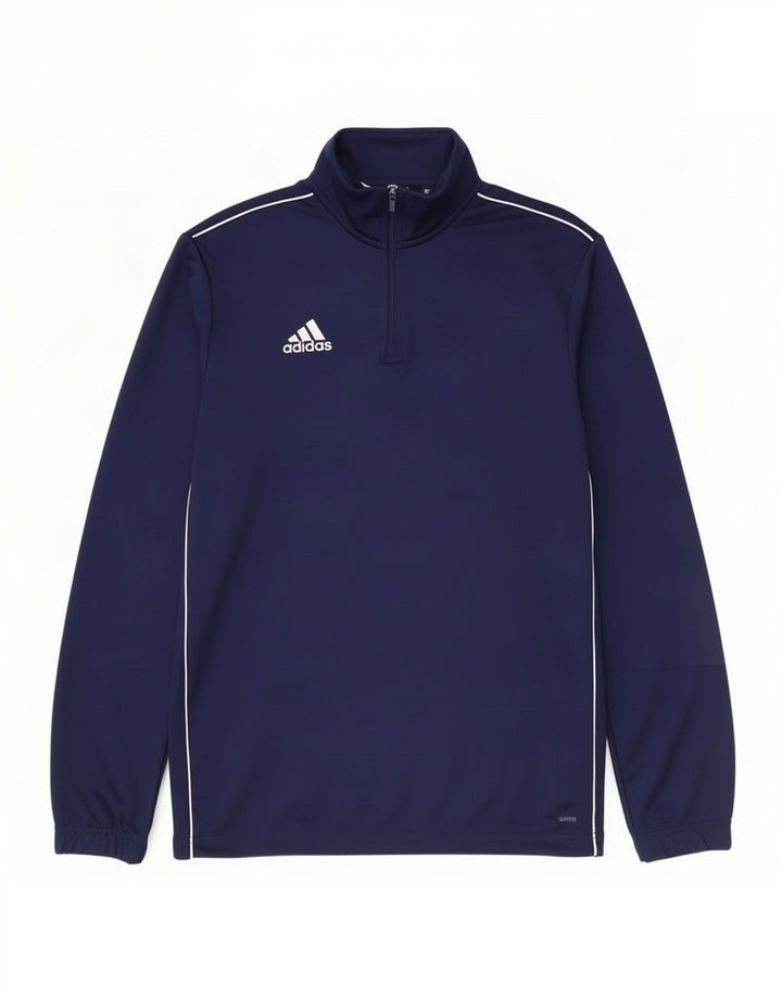 Adidas Ανδρική φόρμα πουλόβερ με φερμουάρ Climalite Top Large Navy Blue