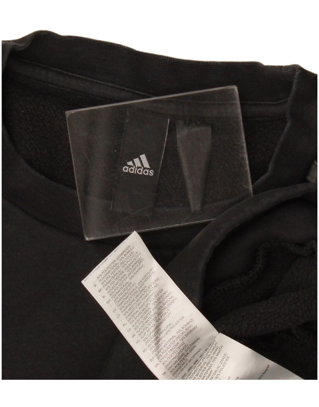 Ανδρικό φούτερ Adidas Jumper Μικρό μαύρο βαμβακερό