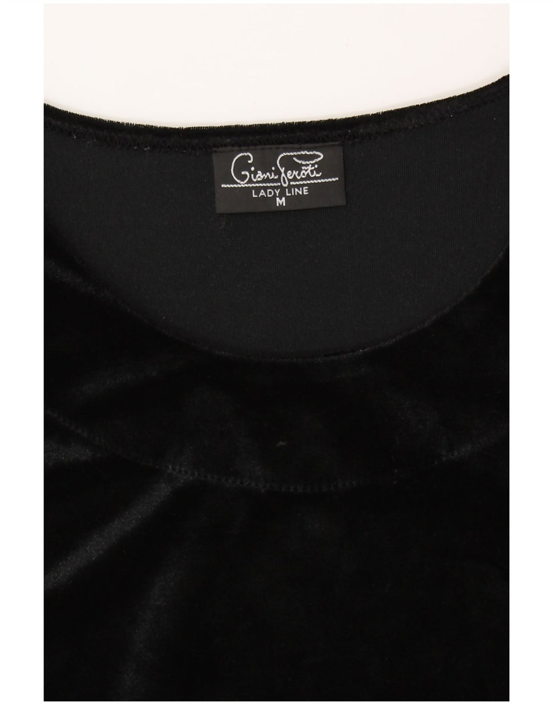 GIANI FEROTI Γυναικείο βελούδινο κορμάκι UK 14 Medium Μαύρο Πολυεστέρας