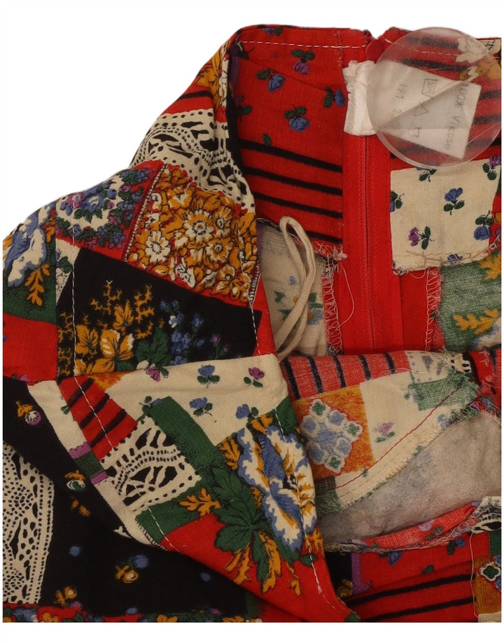 Γυναικεία Μίνι Φούστα VINTAGE W28 Μεσαίο Πολύχρωμο Συνονθύλευμα Βισκόζη